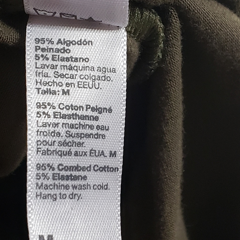 American Apparel Halter Dress Olvie Green Sz M D4 - Picture 5 of 5